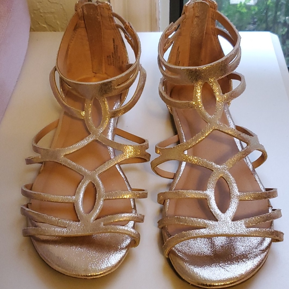 Gold Sandals Size 7
